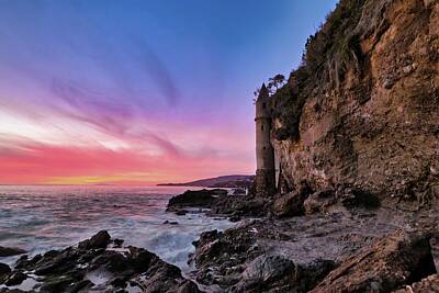 Landscapes Royalty-Free and Rights-Managed Images - Pirate Towers Sunset by American Landscapes