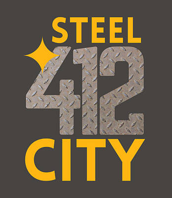 Football Royalty Free Images - Pittsburgh 412 Steel City Pennsylania Royalty-Free Image by Aaron Geraud