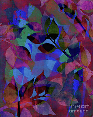 Abstract Flowers Mixed Media - Plant Abstract 2 by Kristine Anderson
