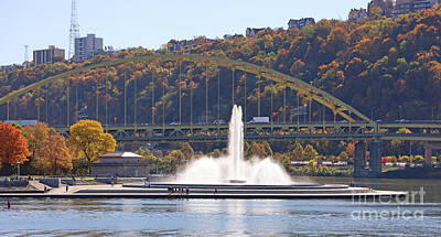 Wine Beer And Alcohol Patents - Point State Park Fountain in Pittsburgh Pennsylvania 6993 by Jack Schultz
