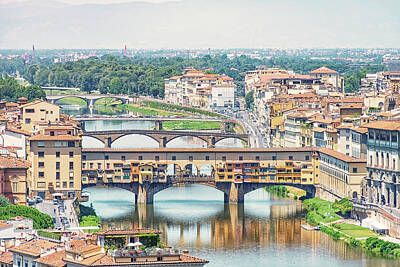 Royalty-Free and Rights-Managed Images - Ponte Vecchio Bridge by Manjik Pictures