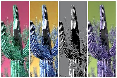 Parks - Pop Saguaro Cactus by Judy Kennedy