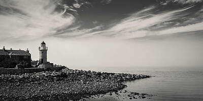 Autumn Pies Rights Managed Images - Portpatrick Lighthouse II Royalty-Free Image by Dave Bowman