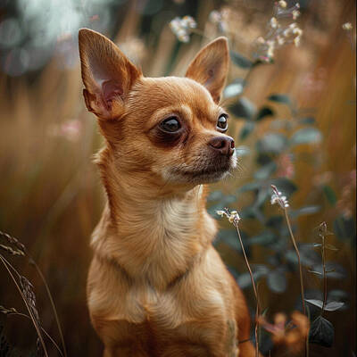 Fireworks - Portrait of a Chihuahua #4 by Jose Alberto