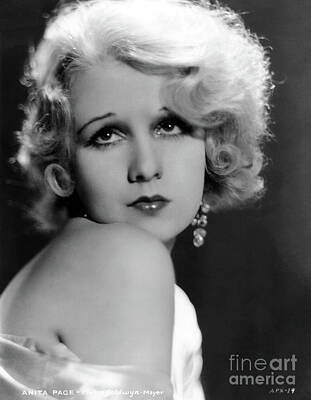 Cities Photos - Portrait of Anita Page by Sad Hill - Bizarre Los Angeles Archive