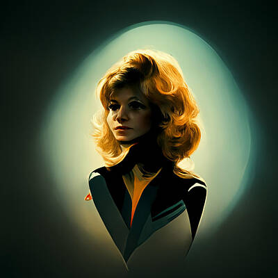 Portraits Royalty-Free and Rights-Managed Images -   portrait  of  Barbarella  with  dark  background  a9c23e0c  eb3f  4f3d  9d57  987fe19d4e96 by Asar by Celestial Images