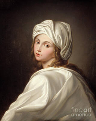 Recently Sold - Portraits Paintings - Portrait of Beatrice Cenci - Guido Reni by Sad Hill - Bizarre Los Angeles Archive