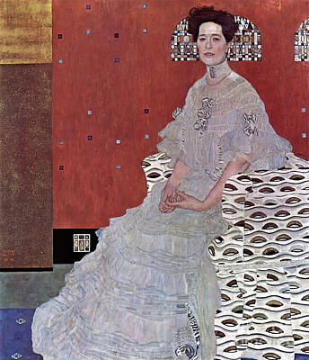 Royalty-Free and Rights-Managed Images - Portrait Of Fritza Riedler by Gustav Klimt by Tina LeCour