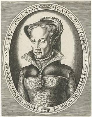 Beers On Tap - Portrait of Mary I Frans Huys 1546 1562 by Artistic Rifki