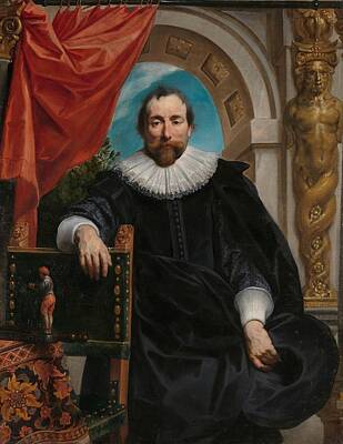 Pbs Kids - Portrait of Rogier Le Witer Jacob Jordaens I 1635 by Artistic Rifki