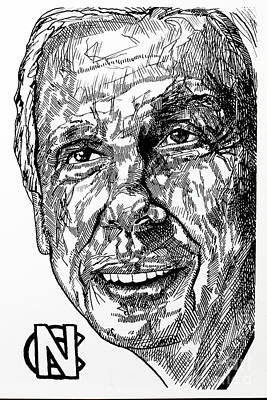 Best Sellers - Portraits Drawings - Portrait of Roy Williams by Robert Yaeger