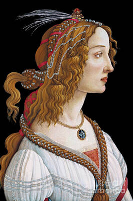 Vertical Landscapes Phil Koch - Portrait of Simonetta Vespucci as Nymph - Botticelli by Sandro Botticelli