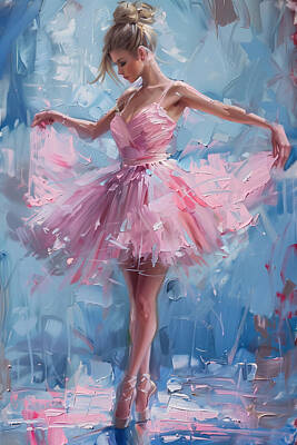 Digital Art - Posing Ballerina by Athena Mckinzie