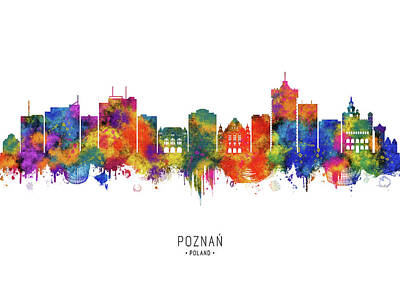 Stocktrek Images - Poznan Poland Skyline by NextWay Art