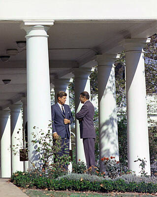 Celebrities Photos - President Kennedy and Robert McNamara - White House - 1962 by War Is Hell Store