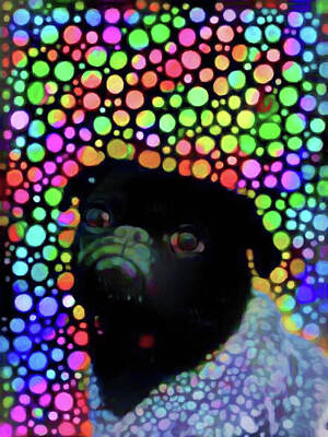 Religious Paintings - Pug Life by Susan Maxwell Schmidt