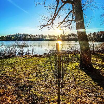 Sports Rights Managed Images - Punderson Disc Golf Gold Royalty-Free Image by Michael Krek