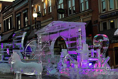 Steven Krull Royalty-Free and Rights-Managed Images - Purple Ice Festival by Steven Krull