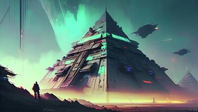 Science Fiction Digital Art - Pyramid  by Tricky Woo