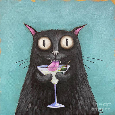Martini Paintings - Quarantine Day 27 by Lucia Stewart