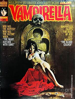 Comics Digital Art - Queen Vampirella by Michael Butkovich
