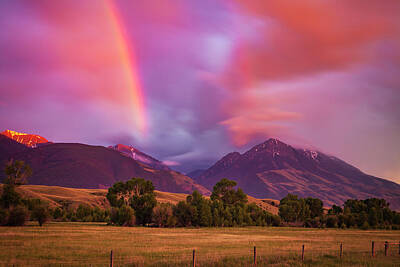 Recently Sold - Mountain Photos - Rainbow after the Storm by Andrew Soundarajan