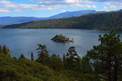 Mountain Royalty-Free and Rights-Managed Images - Rainy Day At Emerald Bay, Lake Tahoe by Glenn McCarthy