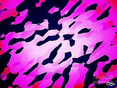 Hood Ornaments And Emblems - Random Pink Abstract  by Douglas Brown