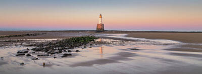 Beach Photo Rights Managed Images - Rattray Head Lighthouse Panoramic Royalty-Free Image by Dave Bowman