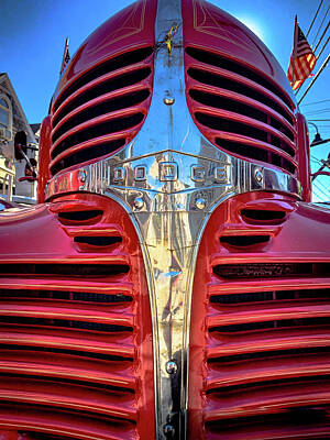 Lake Life Royalty Free Images - Red and Chrome truck Royalty-Free Image by Jim Feldman