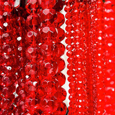 Boho Christmas - Red Beads by Sharon Popek