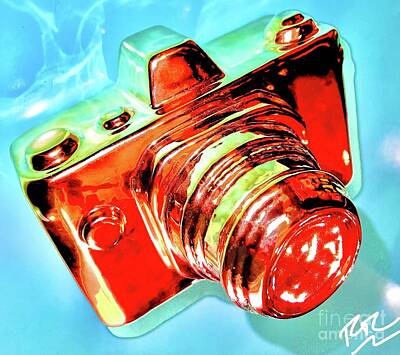 Abstract Royalty Free Images - Red Camera Royalty-Free Image by RTC Abstracts