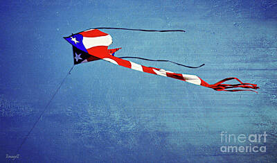 Target Threshold Painterly Royalty Free Images - Red, White, and Blue Flying High 4 Royalty-Free Image by Scott Polley