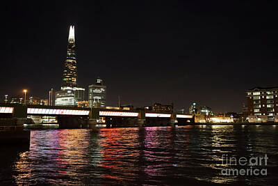 Bowling Royalty Free Images - Reflections on the Thames Royalty-Free Image by Ann Biddlecombe
