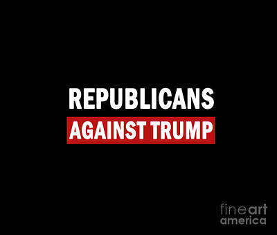 Politicians Digital Art Royalty Free Images - Republicans Against Trump Royalty-Free Image by Valentina Hramov