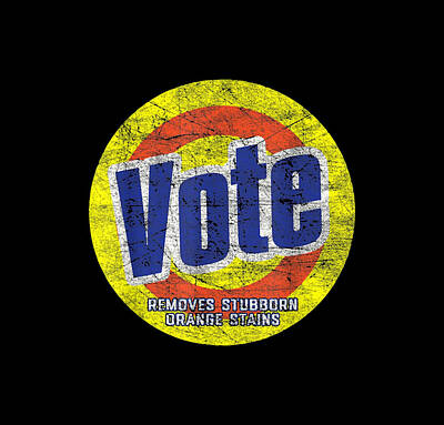 Politicians Digital Art - Retro Vote by Friday Style