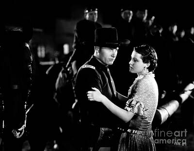 City Scenes Rights Managed Images - Richard Arlen Frances Dee Caught 1931 Royalty-Free Image by Sad Hill - Bizarre Los Angeles Archive