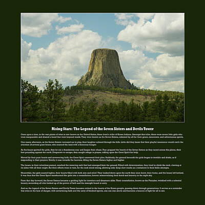 James Bo Insogna Royalty-Free and Rights-Managed Images - Rising Stars - The Legend of the Seven Sisters and Devils Tower by James BO Insogna