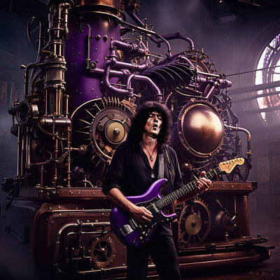 Steampunk Royalty Free Images - Ritchie Blackmore Steampunk Royalty-Free Image by Mal Bray