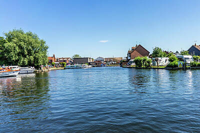 Wine Down Rights Managed Images - River Bure, Norfolk Broads Royalty-Free Image by Chris Yaxley