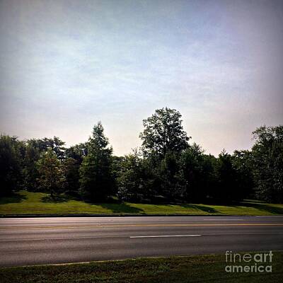 Frank J Casella Royalty-Free and Rights-Managed Images - Roadside Sky by Frank J Casella