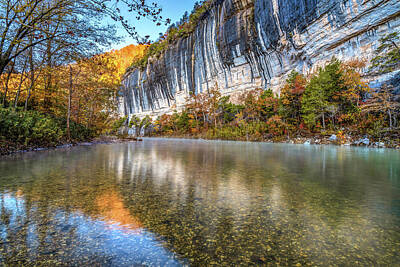 Mountain Royalty-Free and Rights-Managed Images - Roark Bluff and Buffalo River - Arkansas Natural State by Gregory Ballos