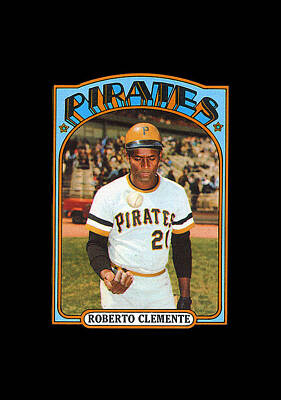 Baseball Royalty-Free and Rights-Managed Images - Roberto Clemente by Beks Maher