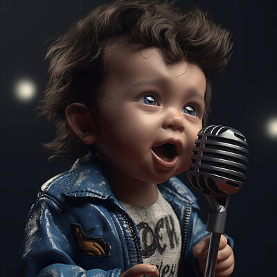 Rock And Roll Mixed Media - Rock And Roll Baby Collection 2 by Marvin Blaine