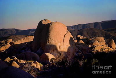 Monochrome Landscapes - Rocks and Mountains, Joshua Tree National Monument, California by Wernher Krutein