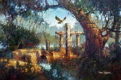 Fantasy Paintings - Roman Ruins by Dan Nelson