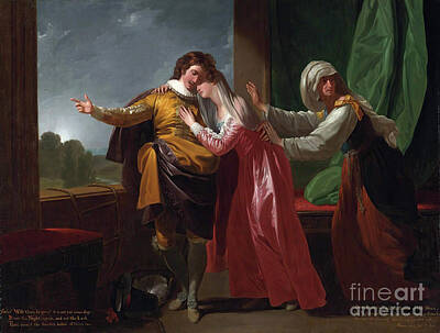 Cities Paintings - Romeo and Juliet - Benjamin West by Sad Hill - Bizarre Los Angeles Archive