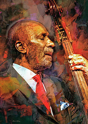 Jazz Rights Managed Images - Ron Carter Jazz Bassist Royalty-Free Image by Mal Bray