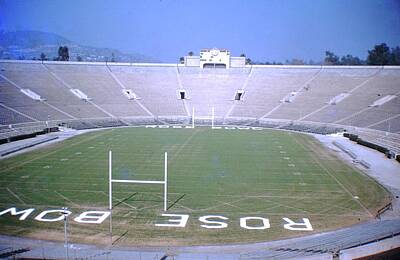Roses Rights Managed Images - Rose Bowl Stadium 1959 Royalty-Free Image by Celestial Images