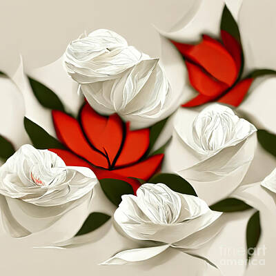 Roses Royalty Free Images - Rose pattern  Royalty-Free Image by Sabantha